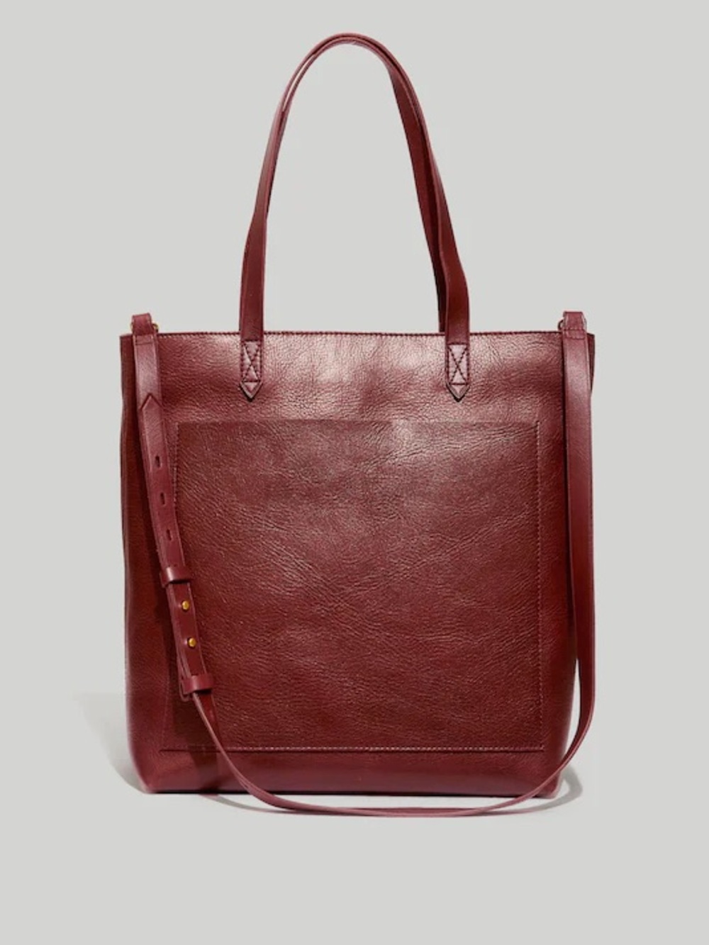 Madewell leather tote bag